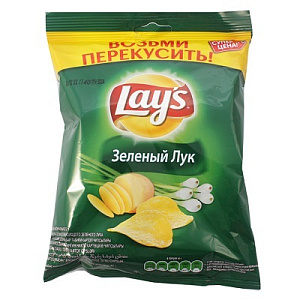 Чипсы Lays, зелёный лук